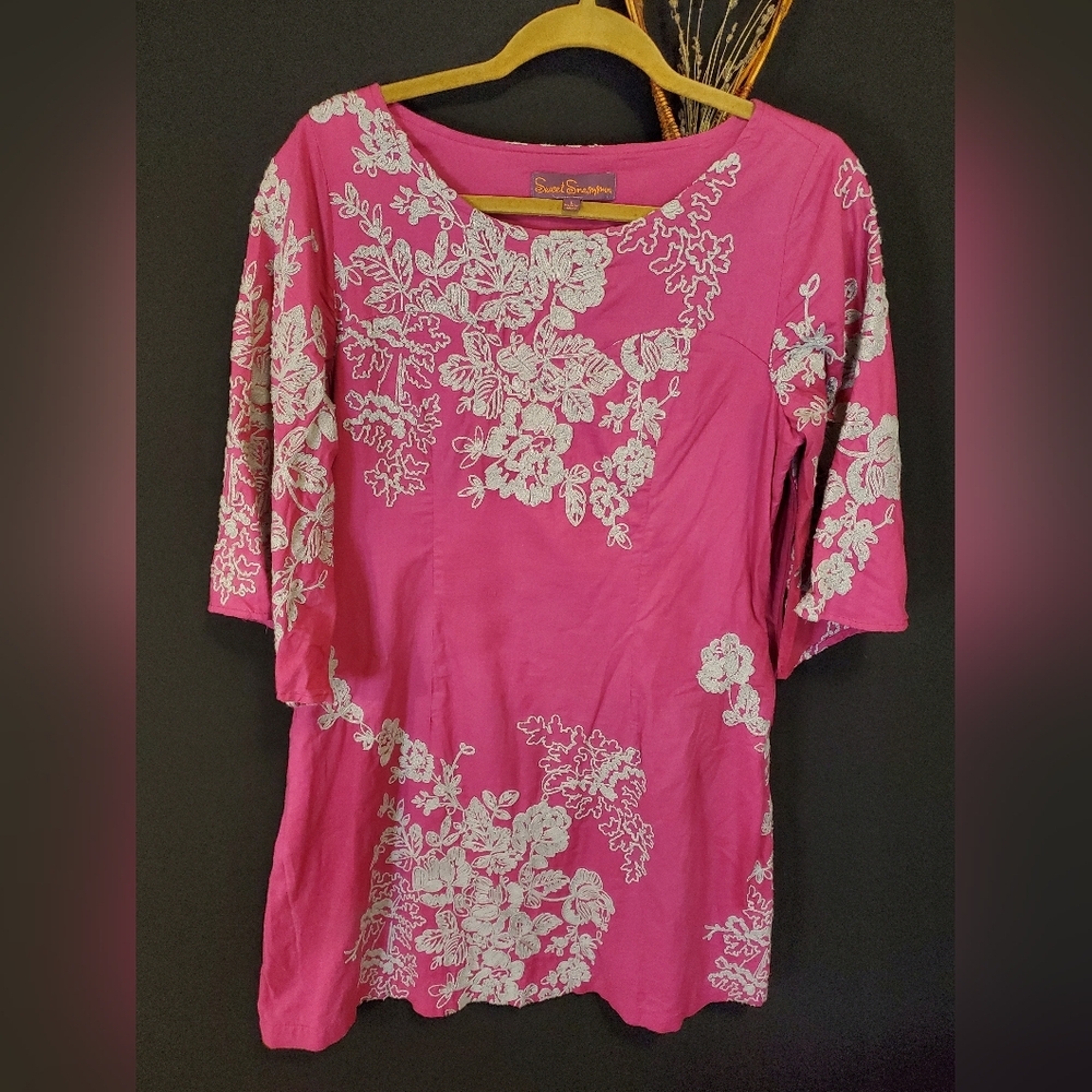Embroidered Pink Dress - Picture 3 of 6